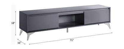 Raceloma TV stand with LED Lights - Gray