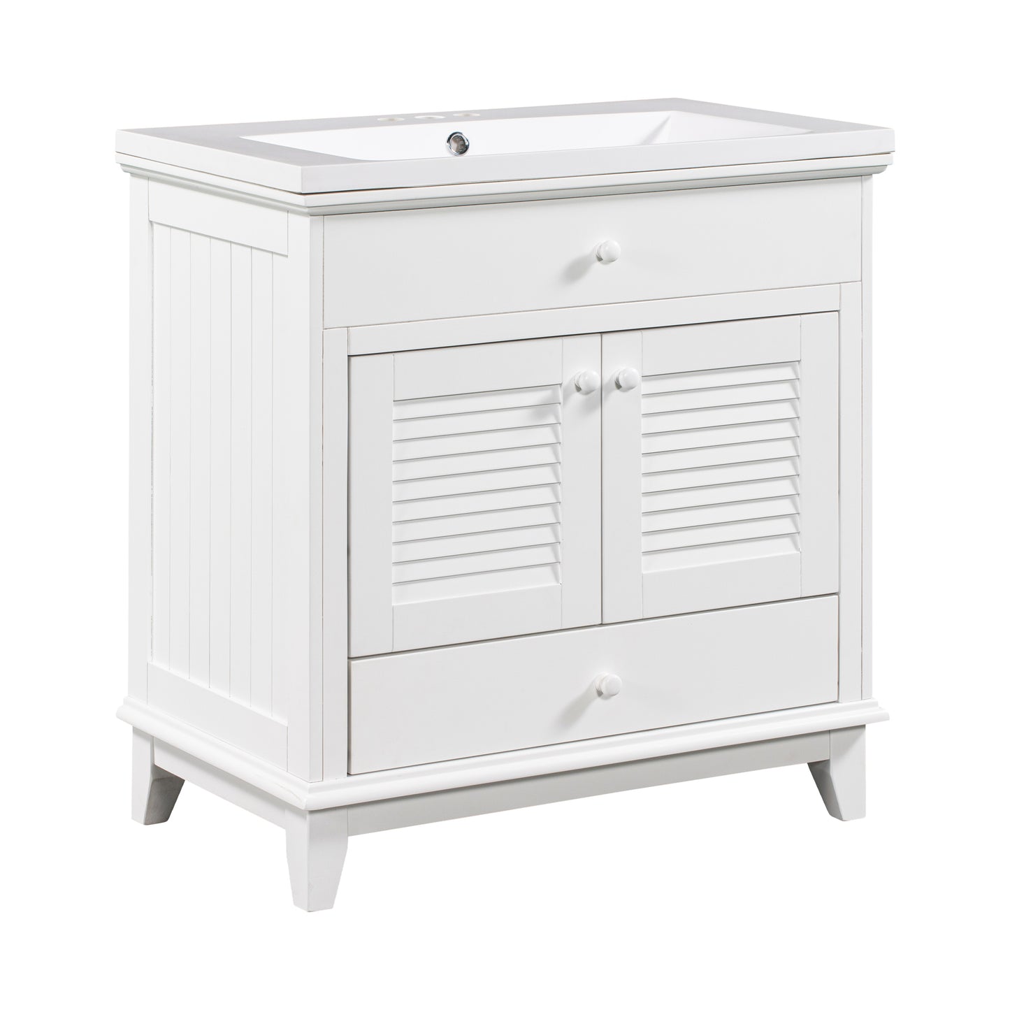 I- Bathroom Vanity - White