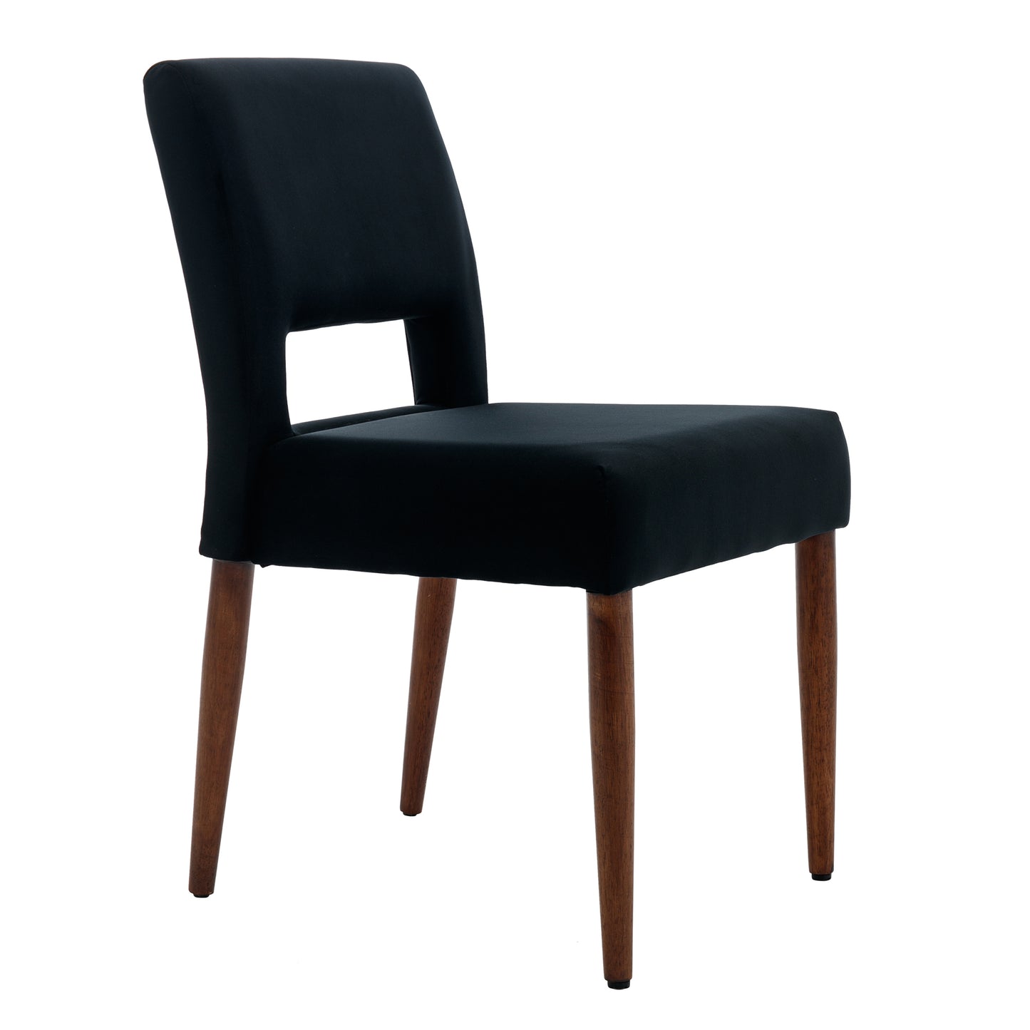 Giordano Dining Chairs with Solid Wood (Set of 2) - Black