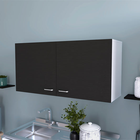 Brookeline Rectangle 2-Door Wall Cabinet - Black