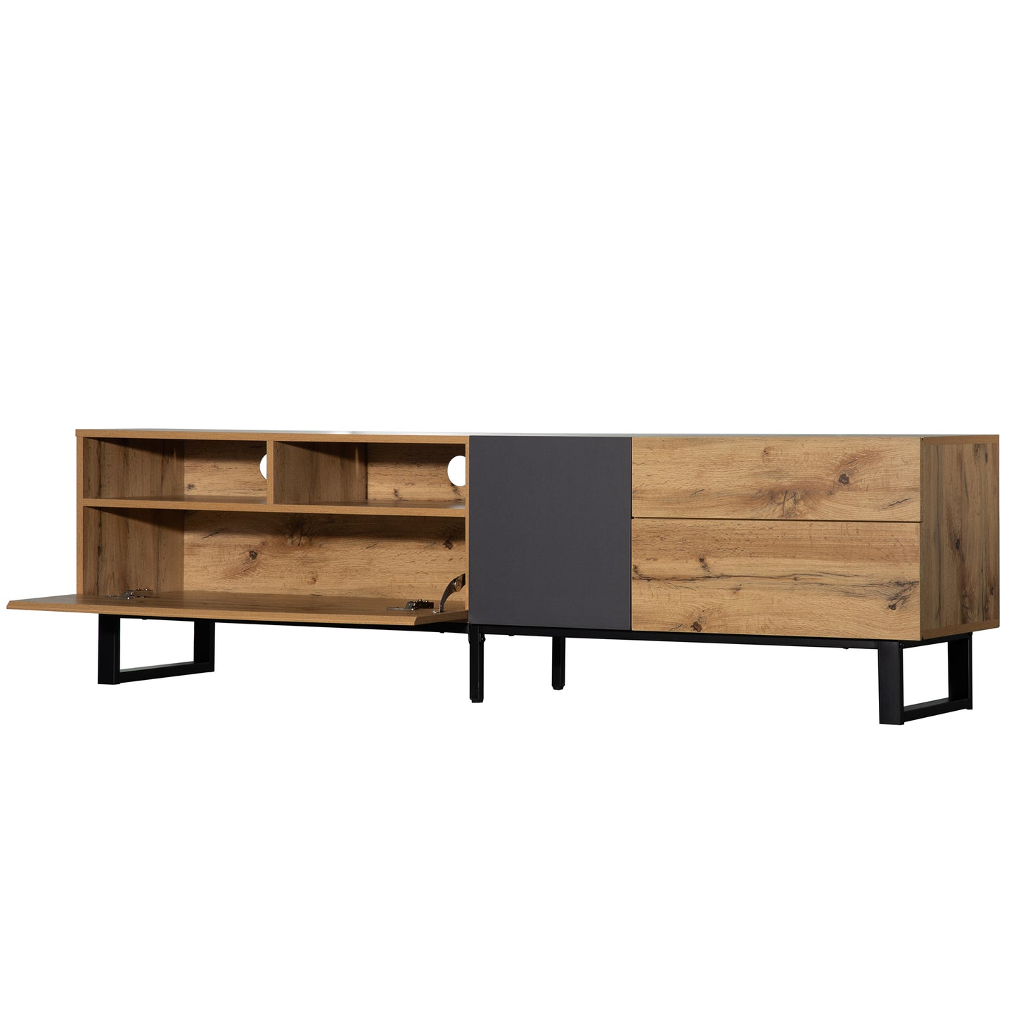 Vato Modern TV Stand Entertainment Center - Wood