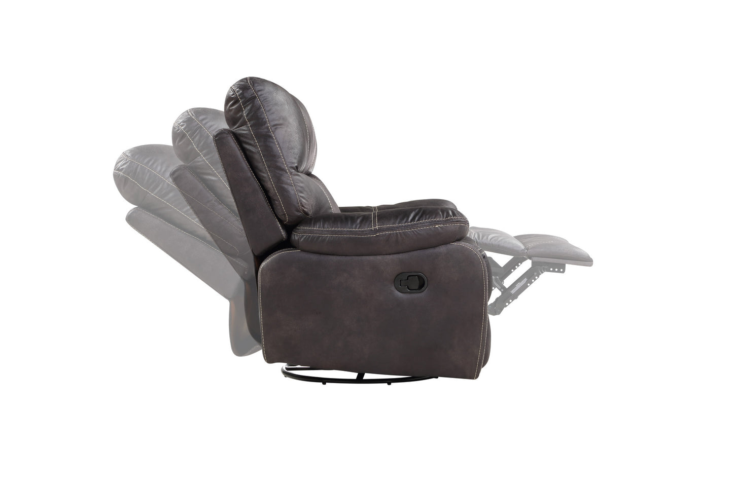 Hooper Swivel Gliding Recliner - Gray