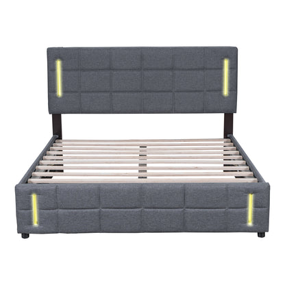 Ps Full Size Storage Bed w Hydraulic System - Gray