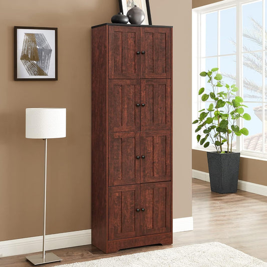 Moore Tall Storage Cabinet - Walnut