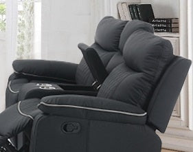 Wilson Recliner Loveseat - Black