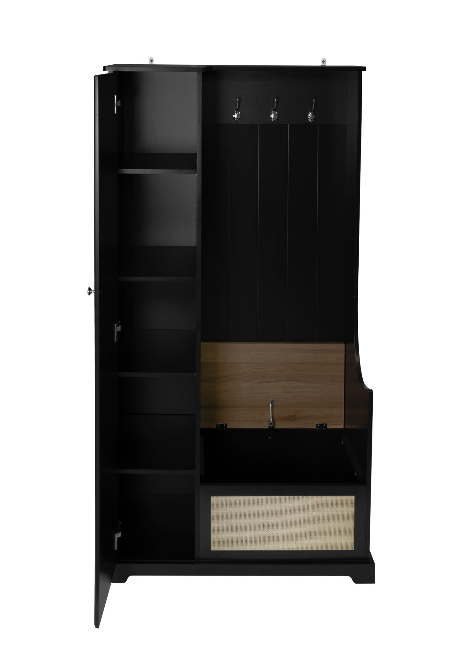 Tero 1 Door Closet - Black