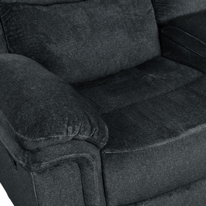 Venassa Manual Reclining Sofa - Dark Blue