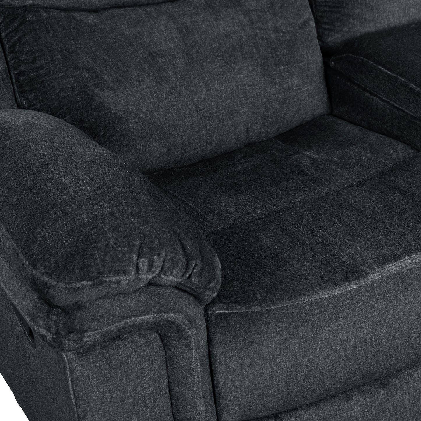 Venassa Manual Reclining Sofa with  Storage - Dark Blue