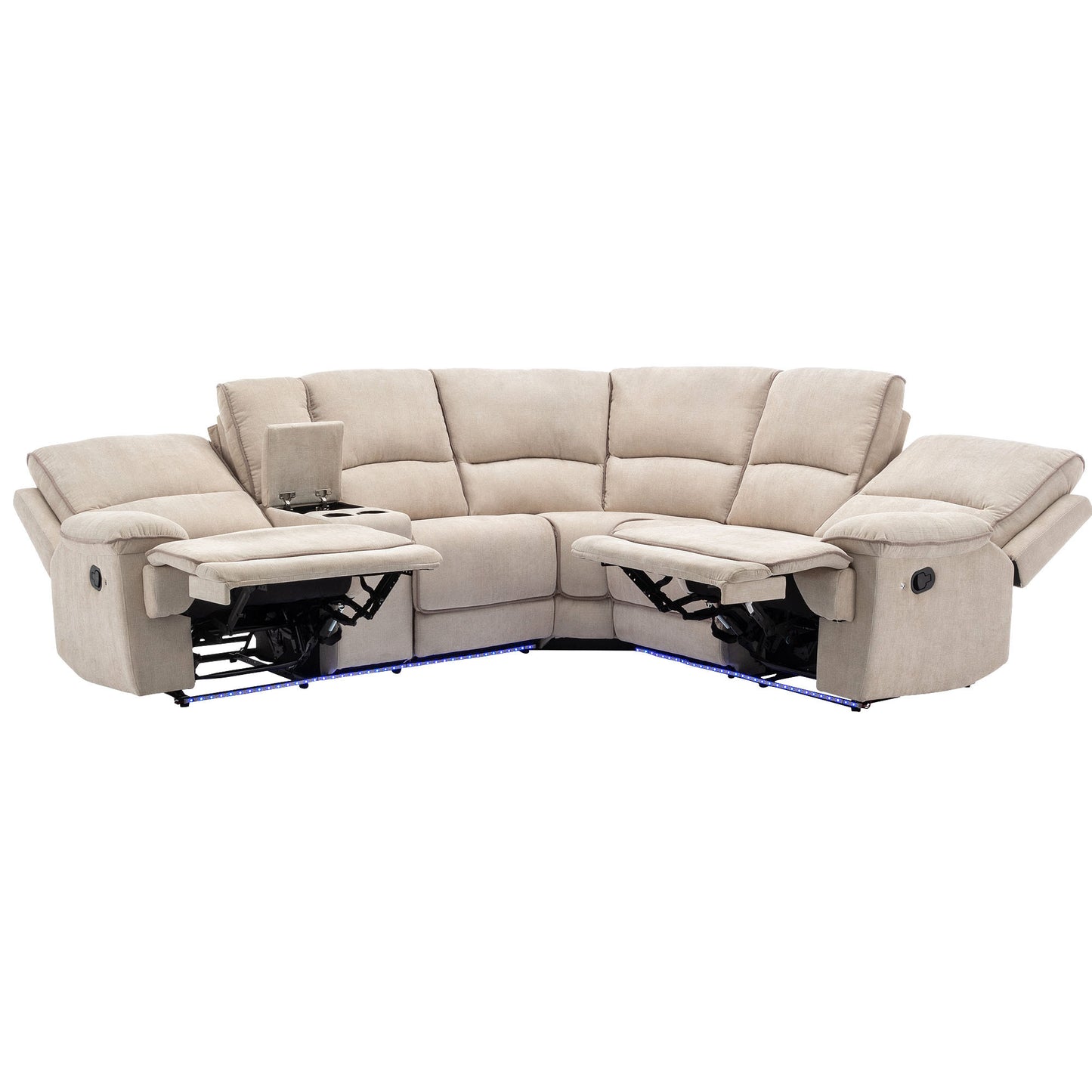 Omar Manual Reclining Set - Cream