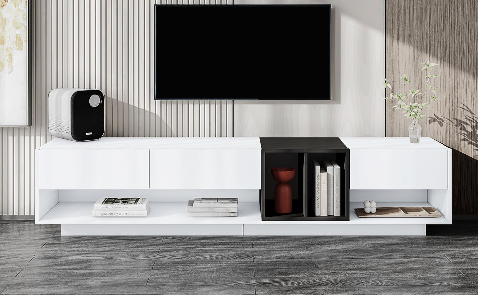 Moka Sleek TV Stand - White