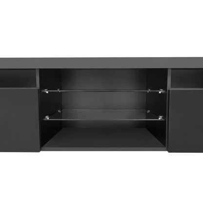 Ritz TV Stand with LED Color Changing Lights - Black