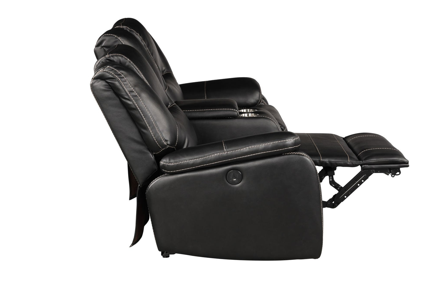 Darcey Power Reclining Loveseat - Black