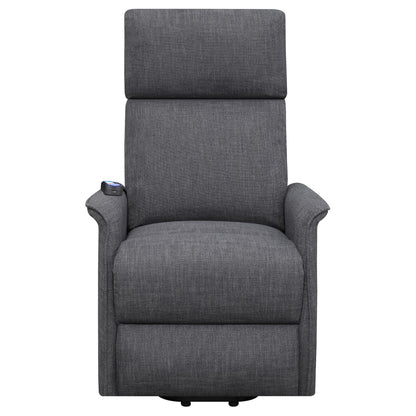 Morgan Power Lift Recliner with Massage Function - Charcoal