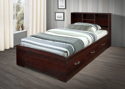 Go Green Woods Full Size Platform Captain Bed