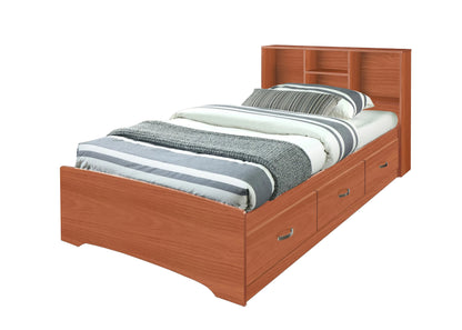 Go Green Woods Full Size Platform Captain Bed