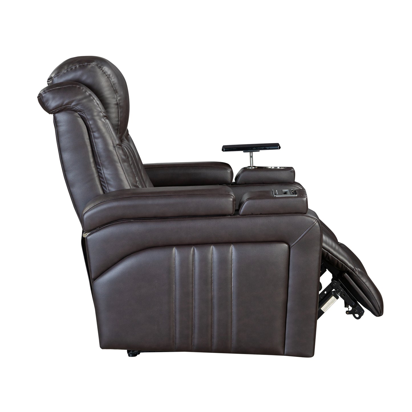 Morris PU Leather Power Recliner - Brown