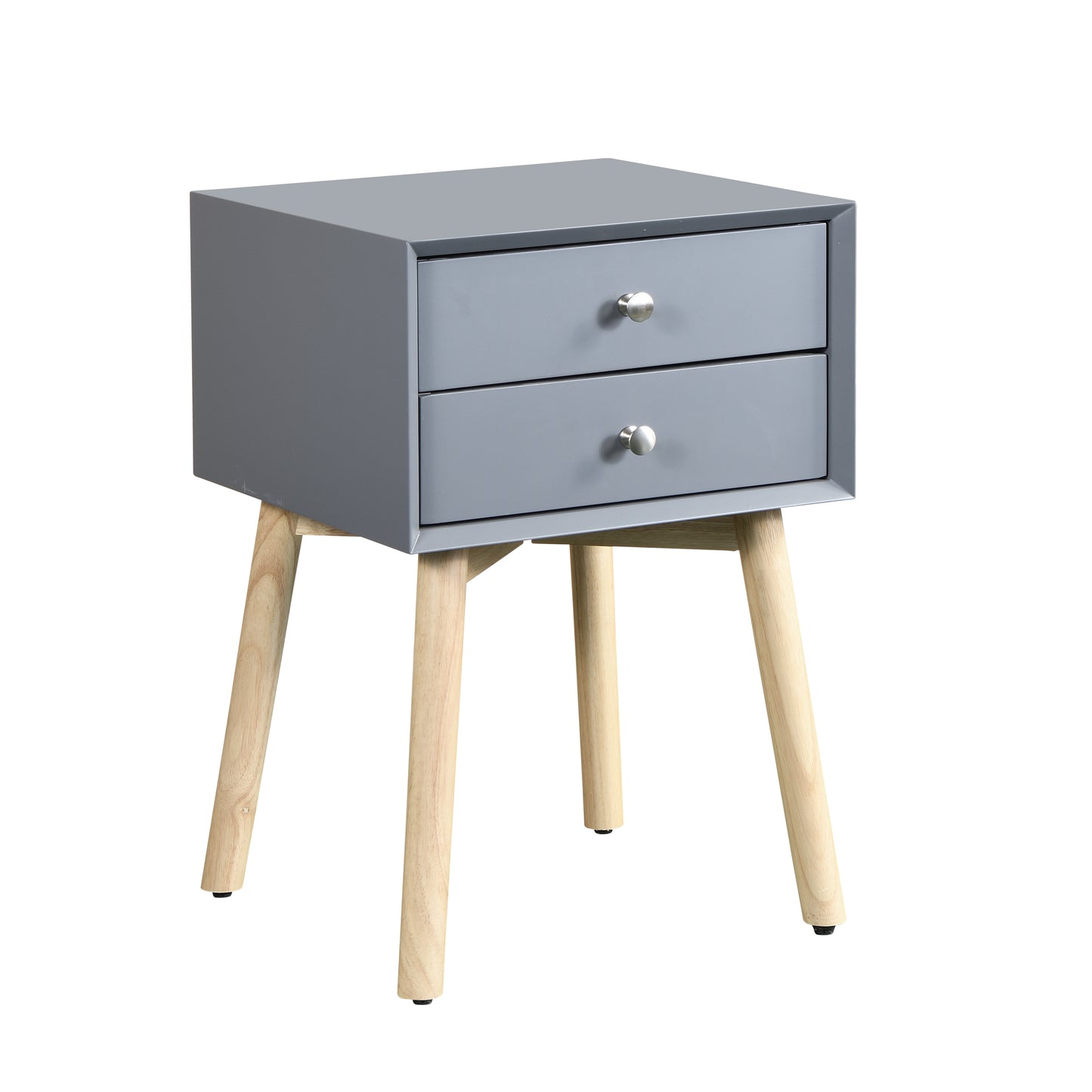 Tim Nightstand 2-Drawers - Gray