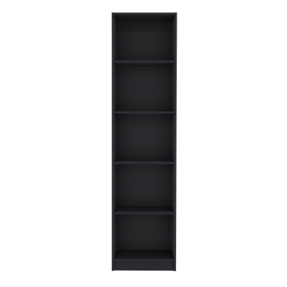 Kris Bookcase with 5-Tier Shelves - Black