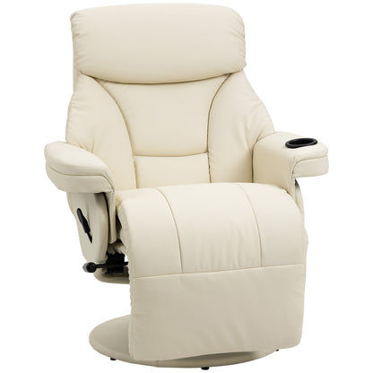 Crawford Swivel Recliner Armchair - Cream