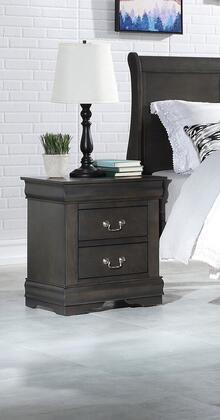 Louis Philippe Nightstand - Dark Gray