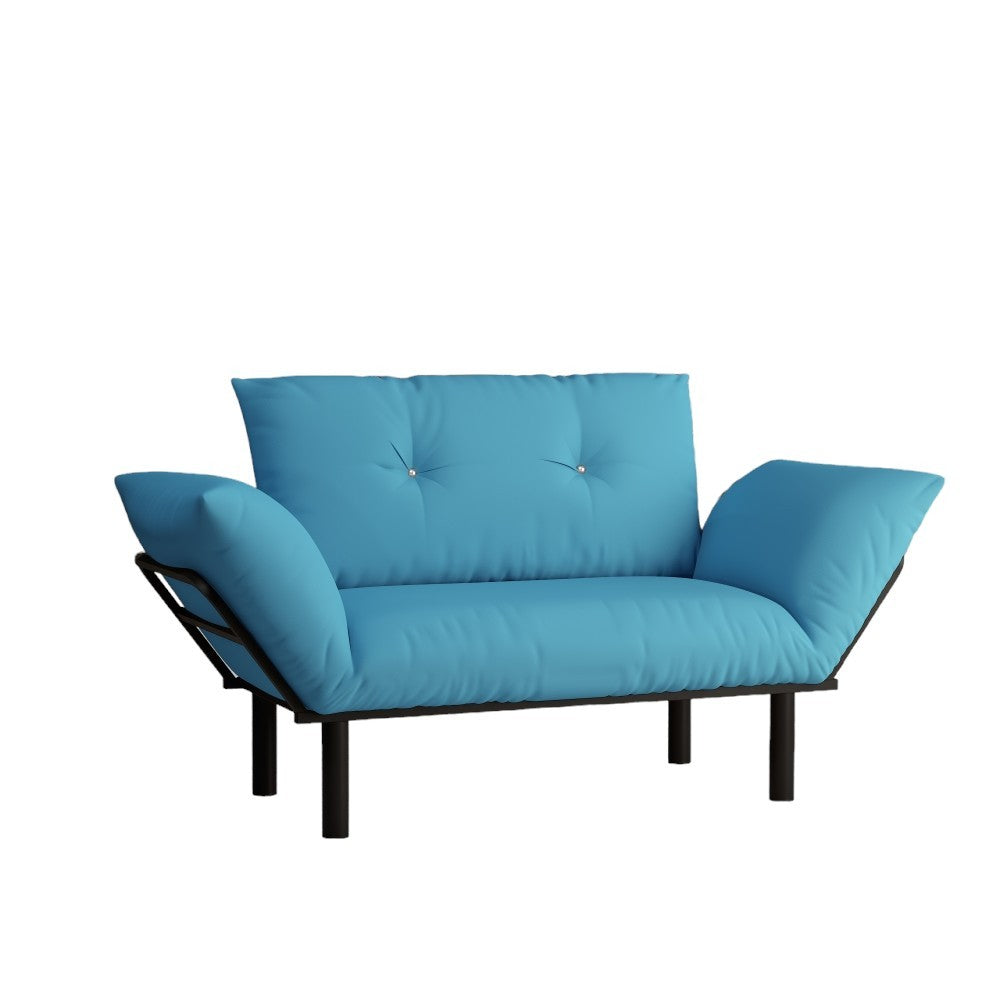 Ada Futon Loveseat - Turquoise