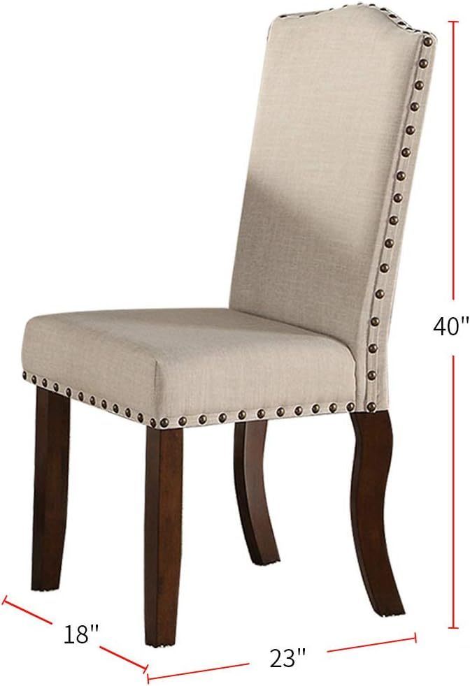 Ferna Upholstered Dining Chairs (Set of 2) - Cream