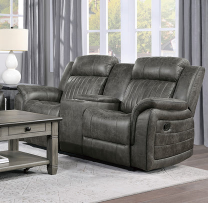 Zane Fabric Loveseat Classic - Gray