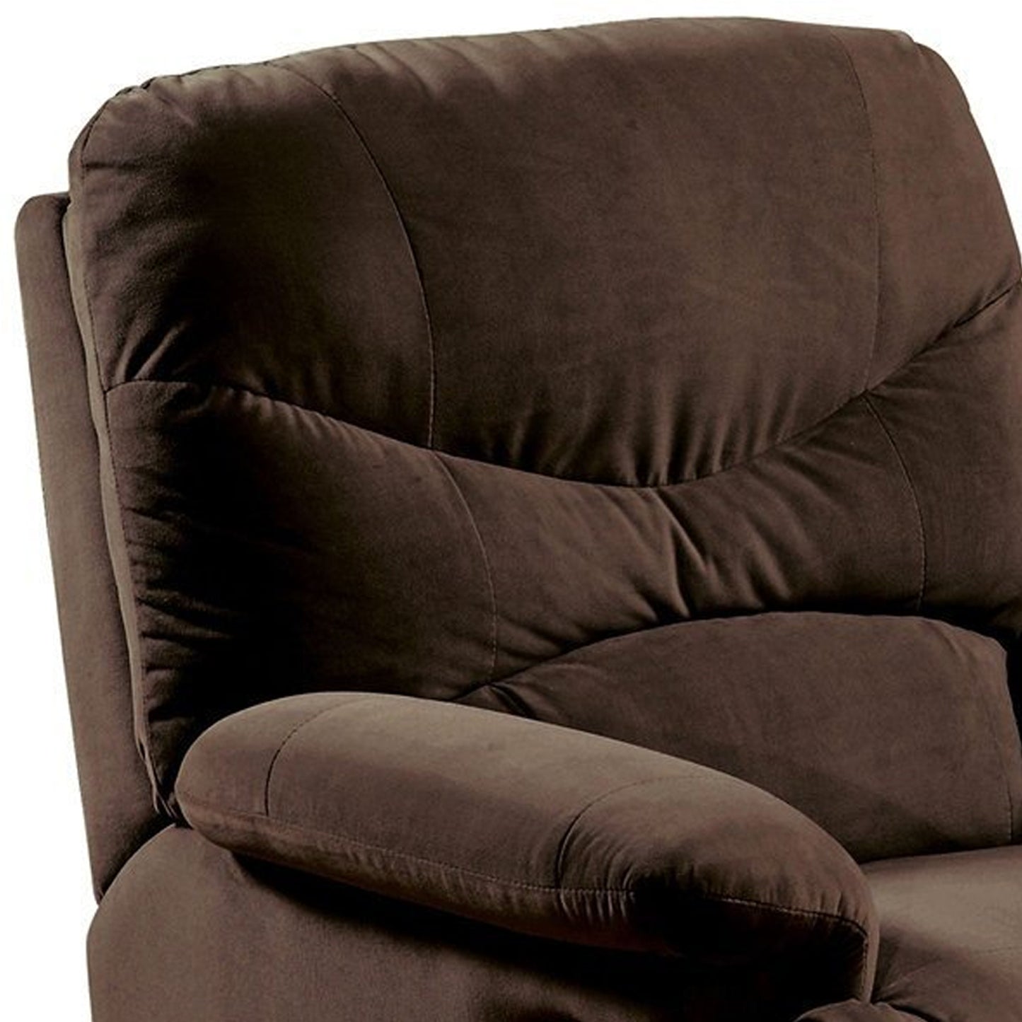 Arcadia Microfiber Glider Recliner - Brown