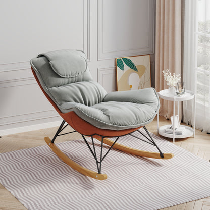 Jasper Sofa Single Rocking Chair - Light Green