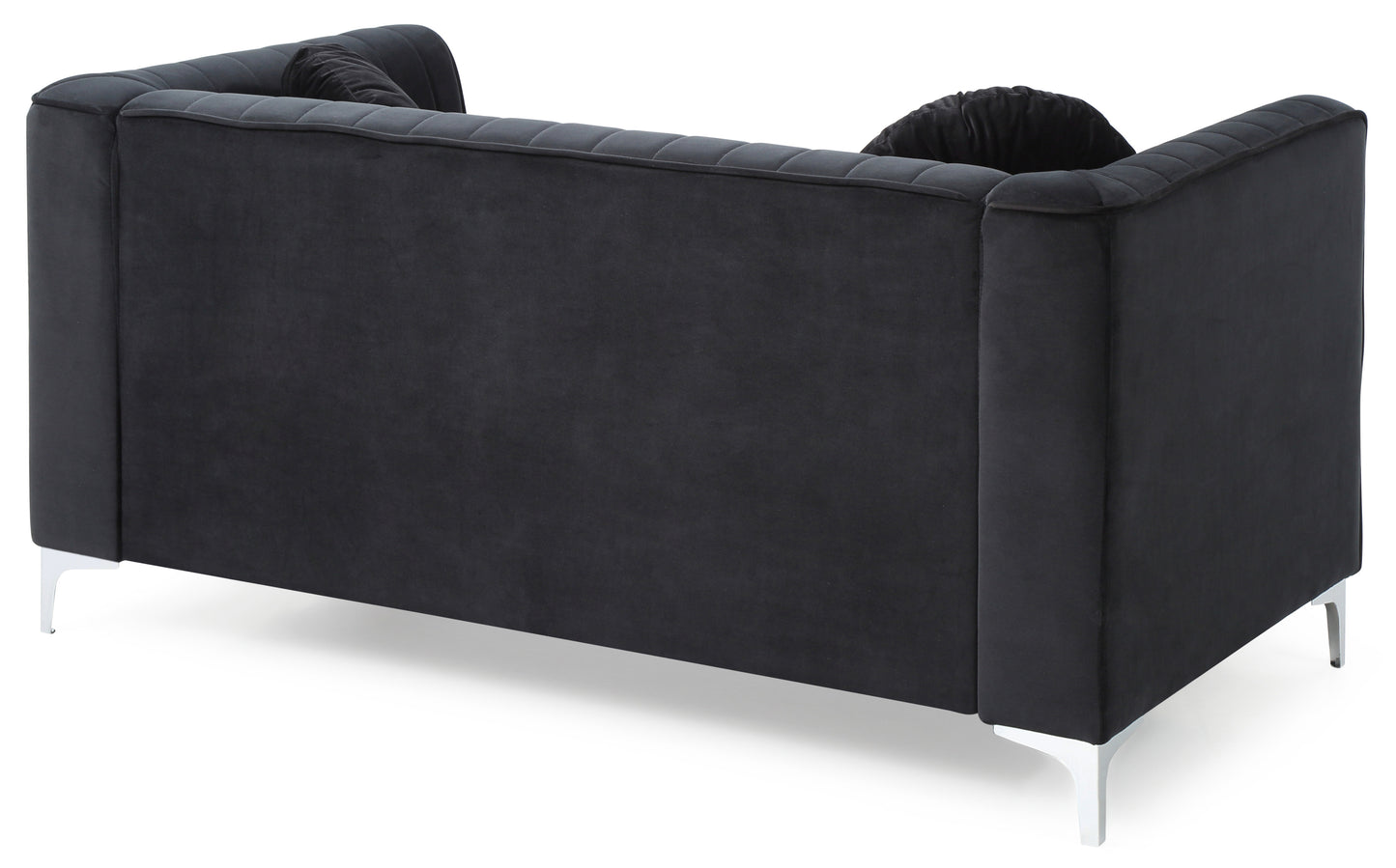 Enzo II Sloped Arm Loveseat - Black