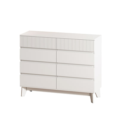 Nao 8-Drawers Storage Cabinet - White