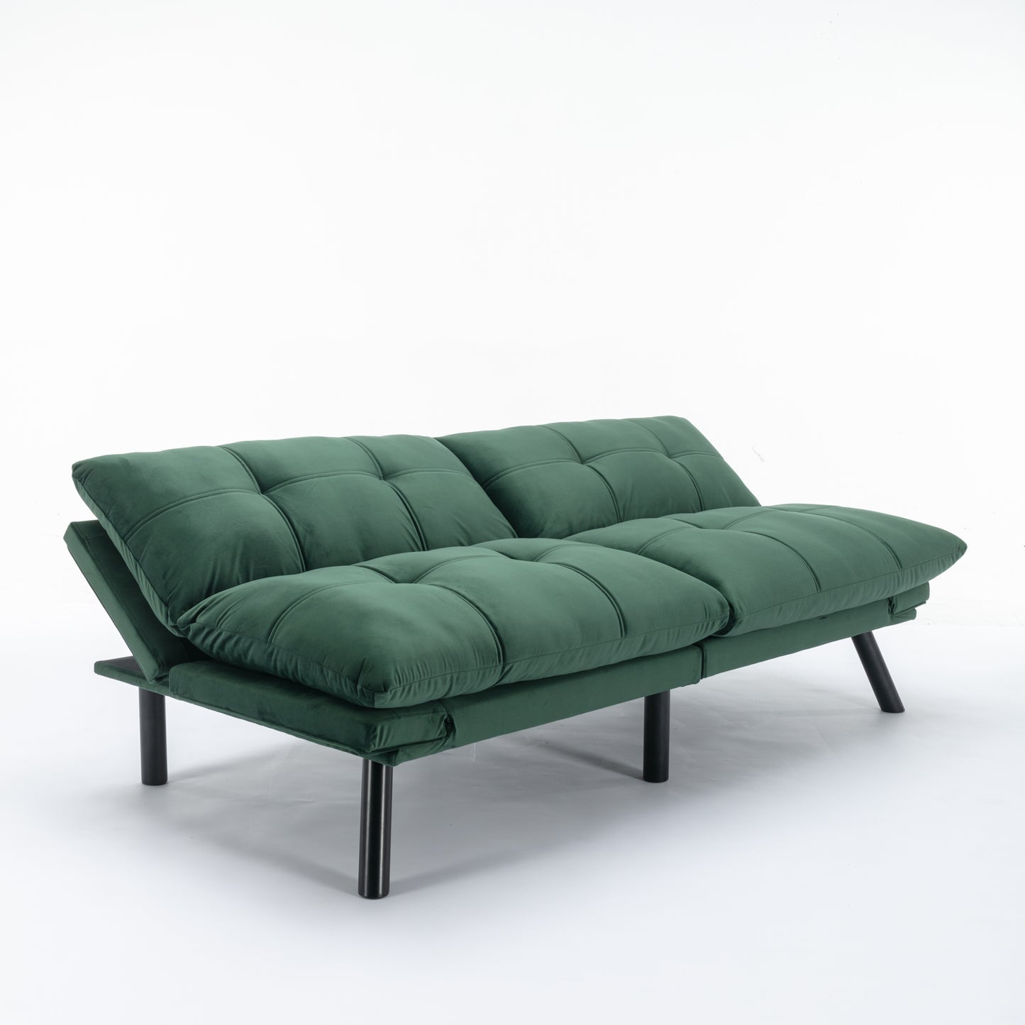 Vega Convertible Folding Modern Sofa Bed - Emerald