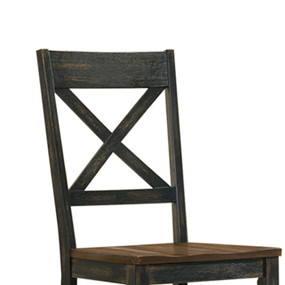 Oscar Wooden Dining Chairs (Set of 2) - Antique Black