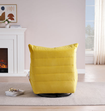 Seraphina Rotatable Recliner Chair - Yellow