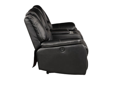 Darcey Power Reclining Loveseat - Black