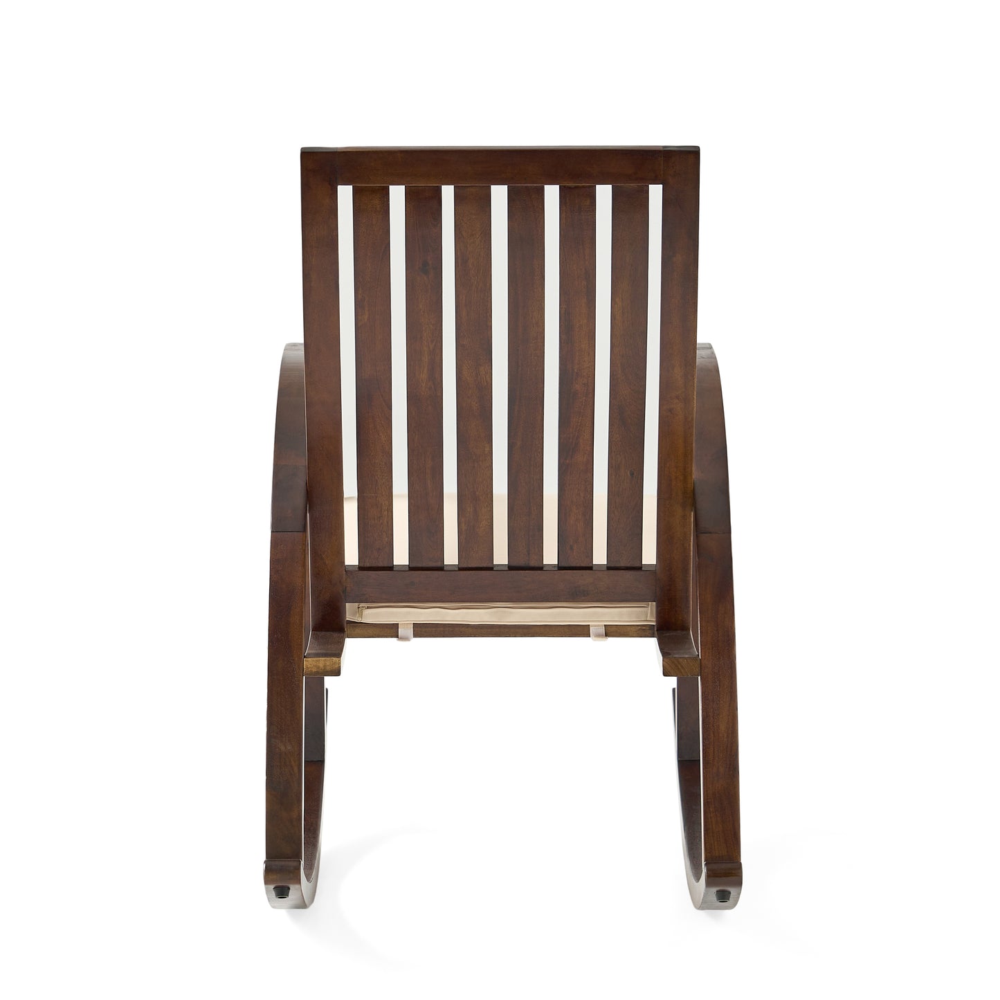 Nelson Acacia Wood Rocking Chair with Cushion - Brown