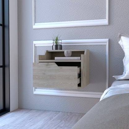 Floating Nightstand Chester - Light Gray