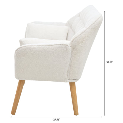 Puffins Comfy Loveseat - White