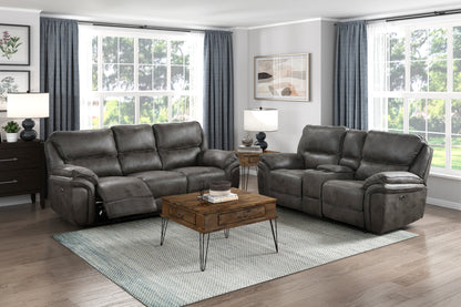 Rubio Power Reclining Loveseat - Gray