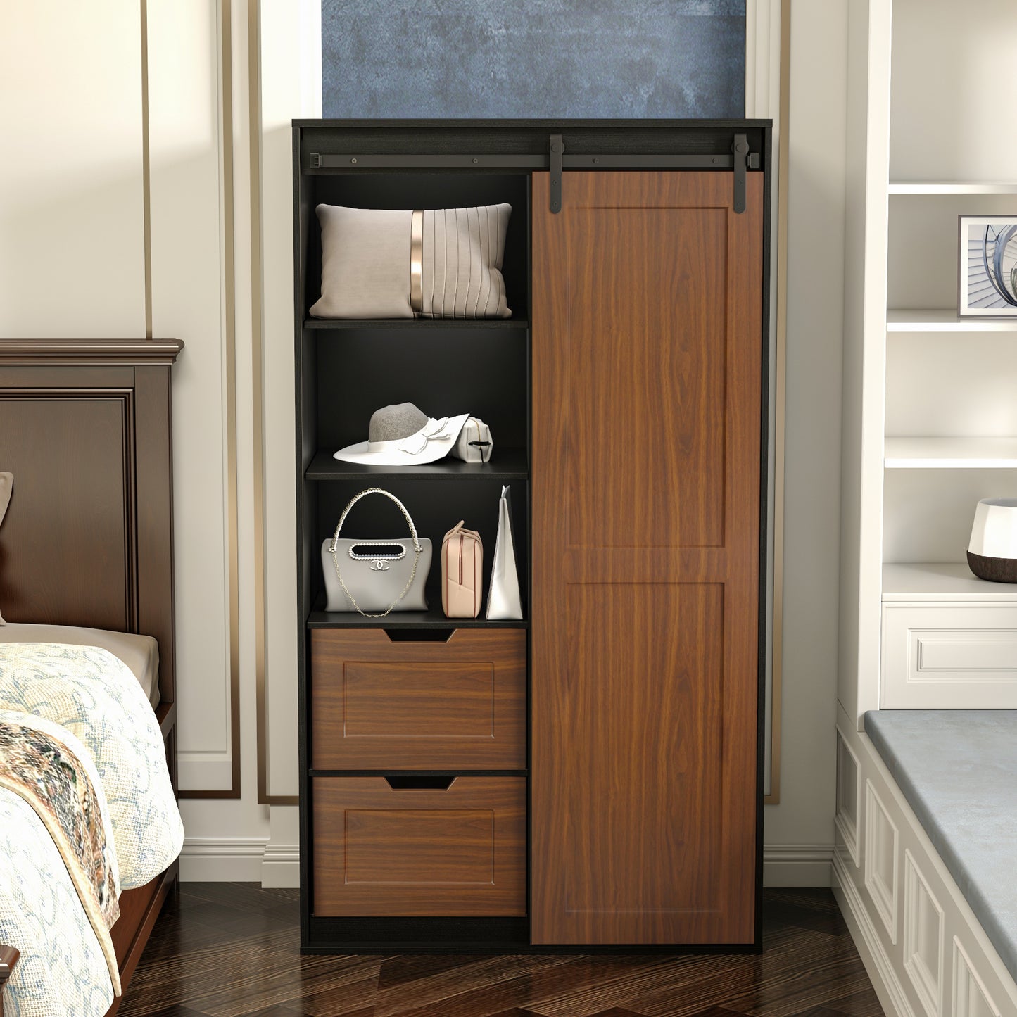 Reon Closets Storage Cabinet - Brown