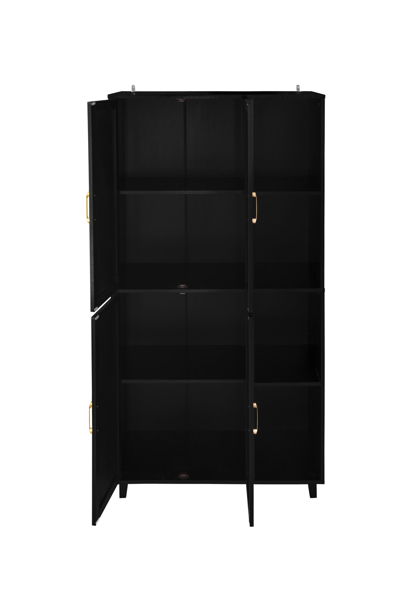 Acuna II 4 Door Storage Cabinet - Black