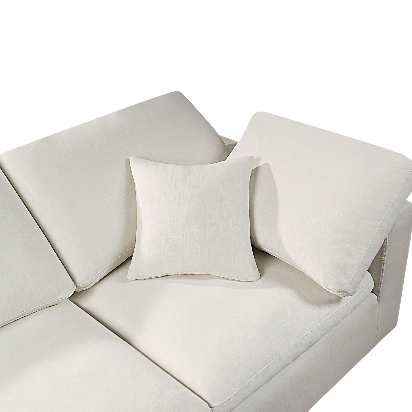 Dallah Modern Modular Sectional Sofa Set 3 - White