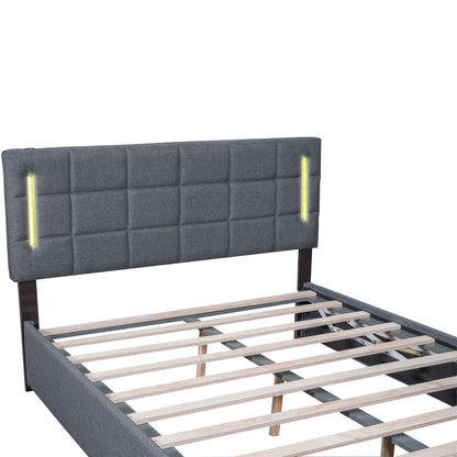 Ps Full Size Storage Bed w Hydraulic System - Gray