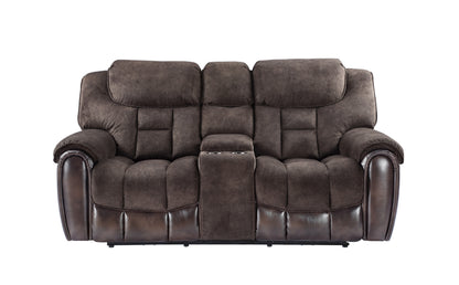 Dalton Easy-care Loveseat Set - Espresso