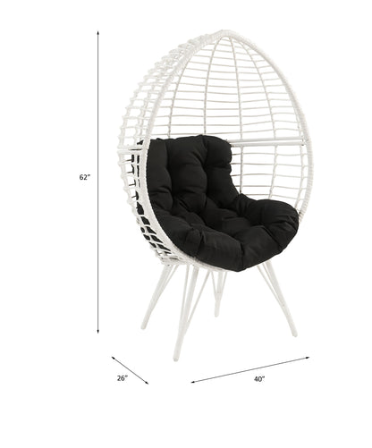 Galzed Patio Lounge Chair - Black