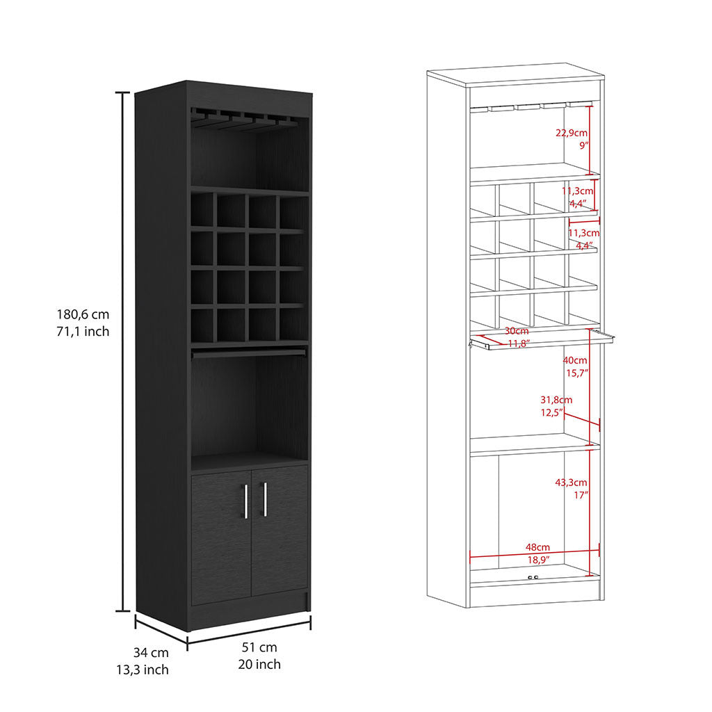 Modoc Bar Cabinet - Black