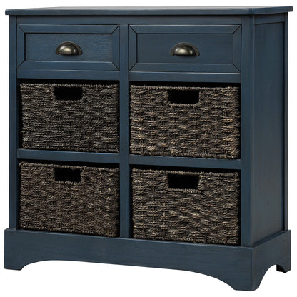 Trex Rustic Storage Cabinet - Antique Navy