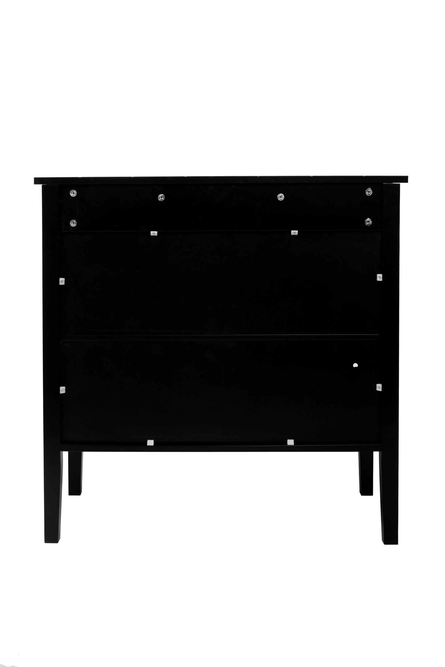 Aaron 2 Door Wooden Cabinets - Black