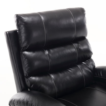 Elias Large Power Lift Recliner Chair with Massage - Black