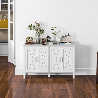 Brent Sideboard Buffet Cabinet - White